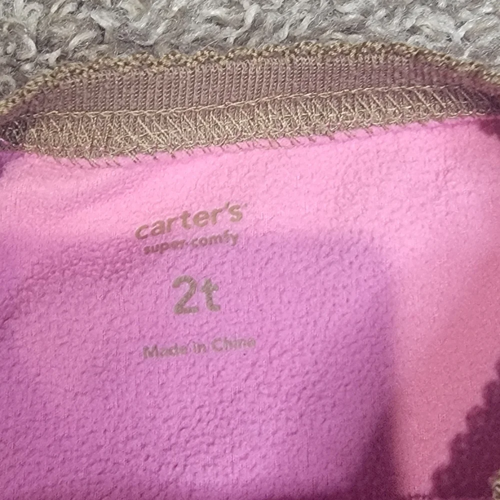 Carter's Pink and Brown Long Sleeve Tee